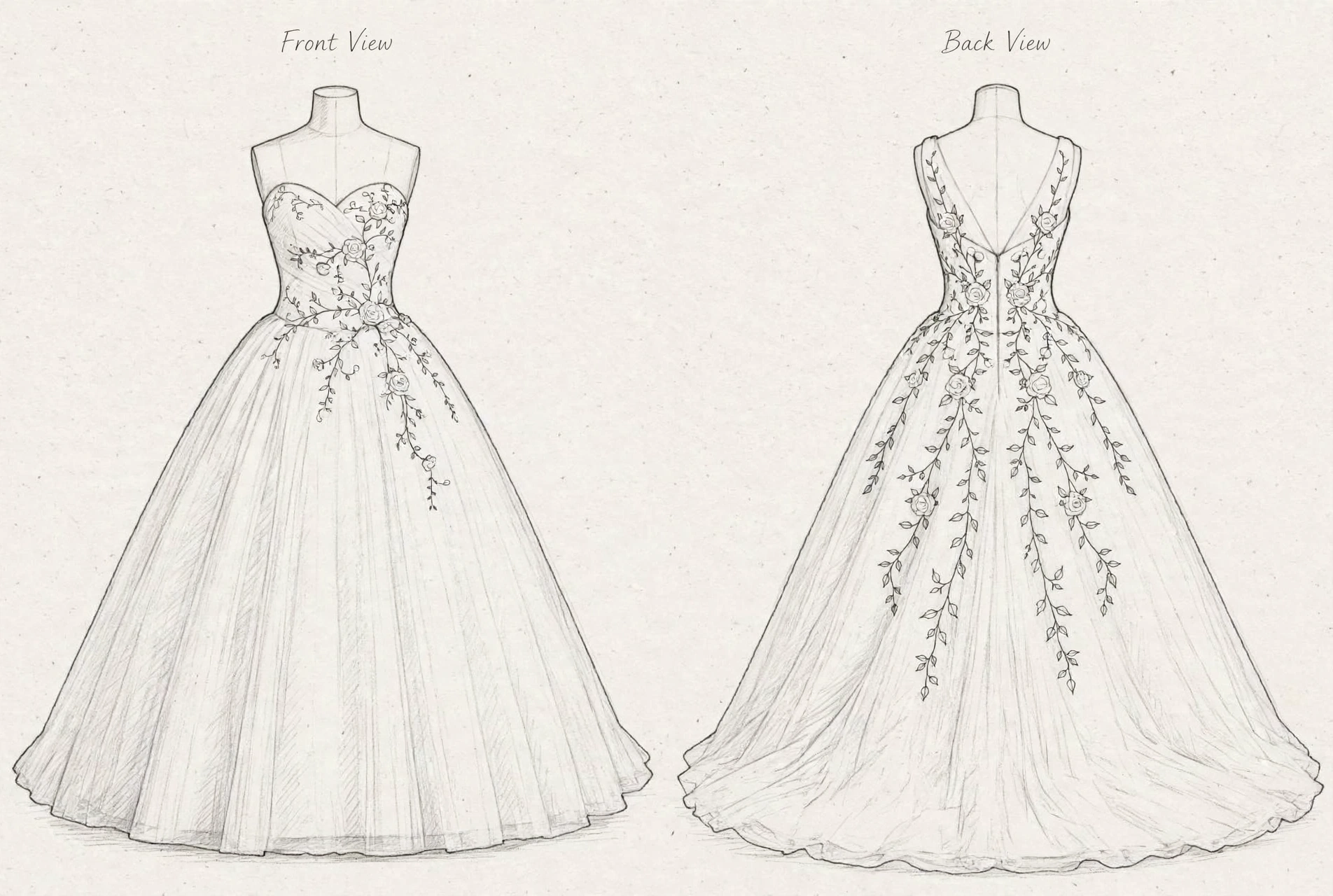 Vaselika Asenova - Bruidsjurk - Butter Yellow & Gold - Ball Gown - Design 2026 - VA-BB-003 - Afbeelding 2