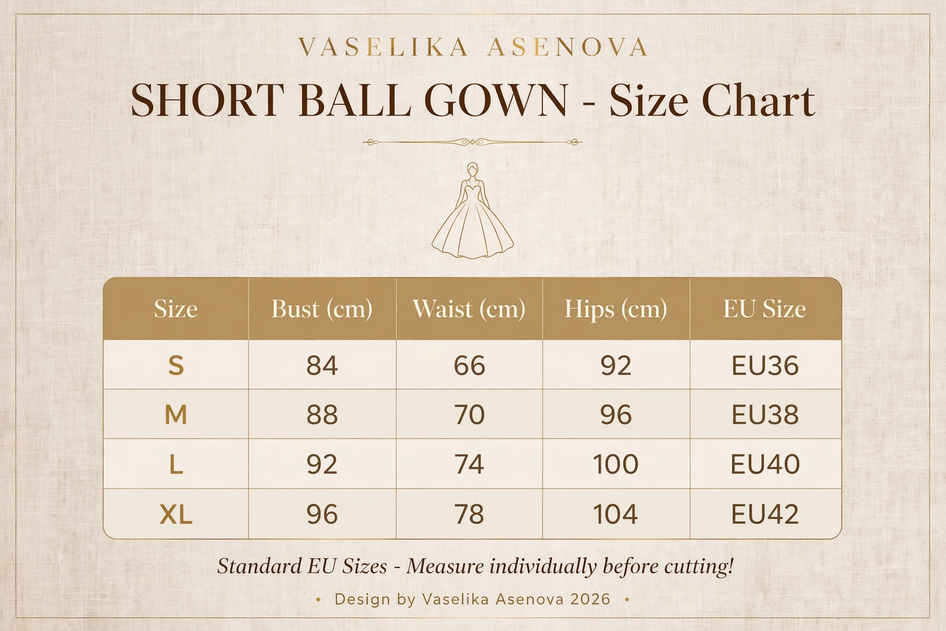 Schort Ball Couw Patern only on Request - Afbeelding 4