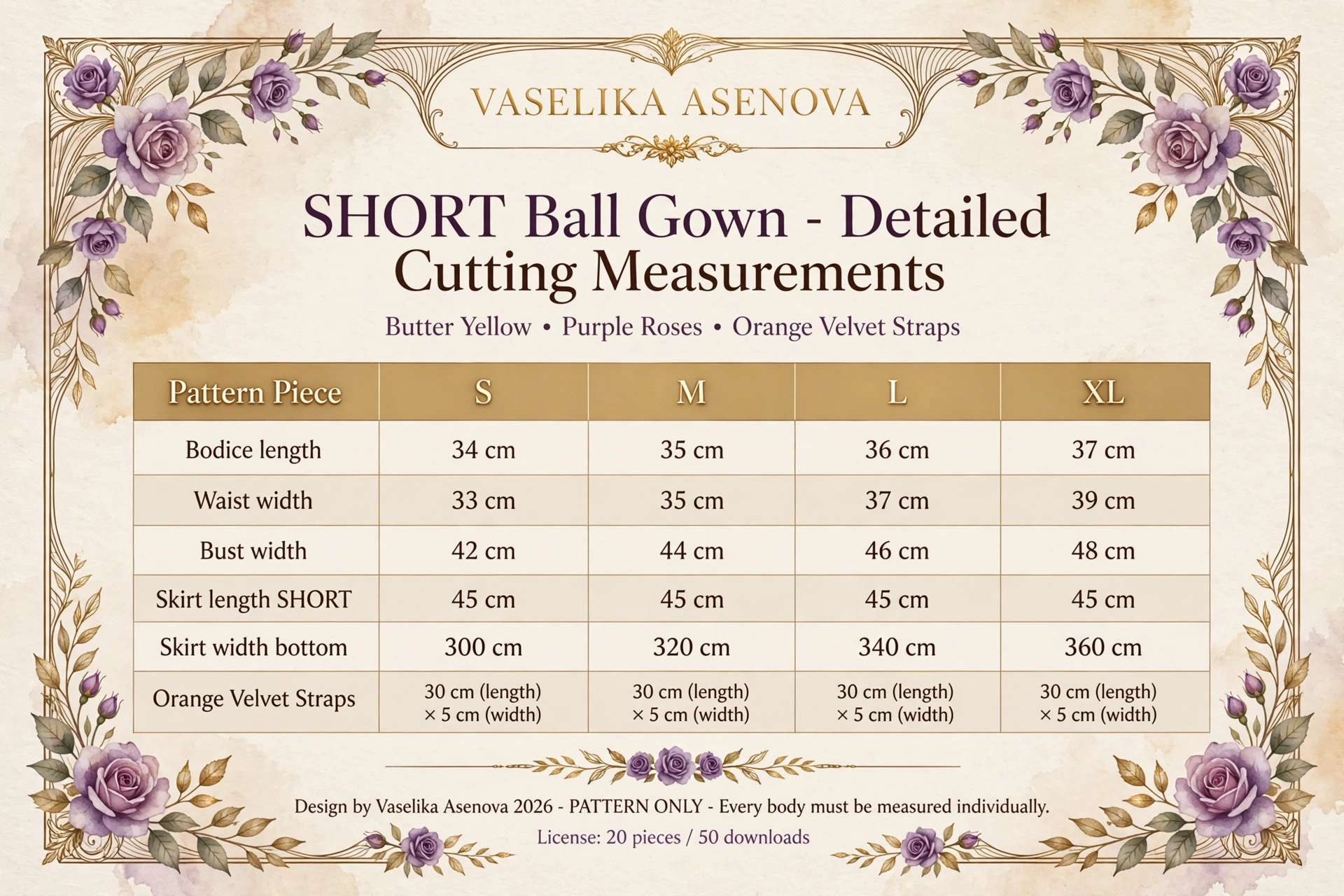 Schort Ball Couw Patern only on Request - Afbeelding 2